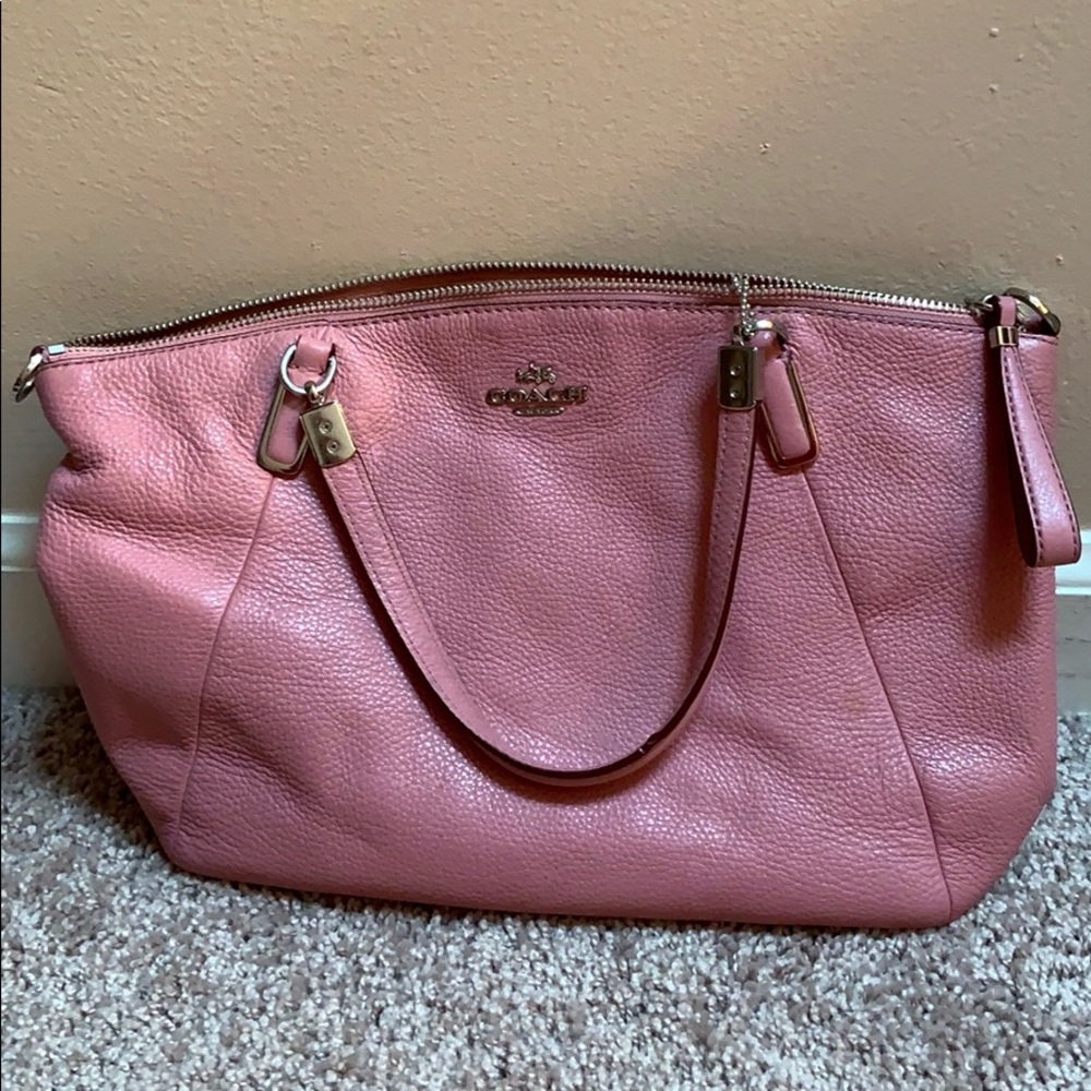 Coach pebbled leather purse